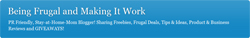 Being Frugal and Making It Work Logo