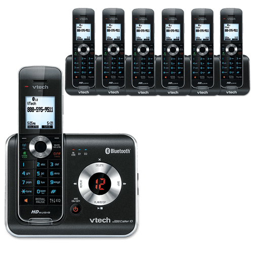 7 Handset Connect to Cell™ Answering System with Caller ID/Call Waiting - view 1